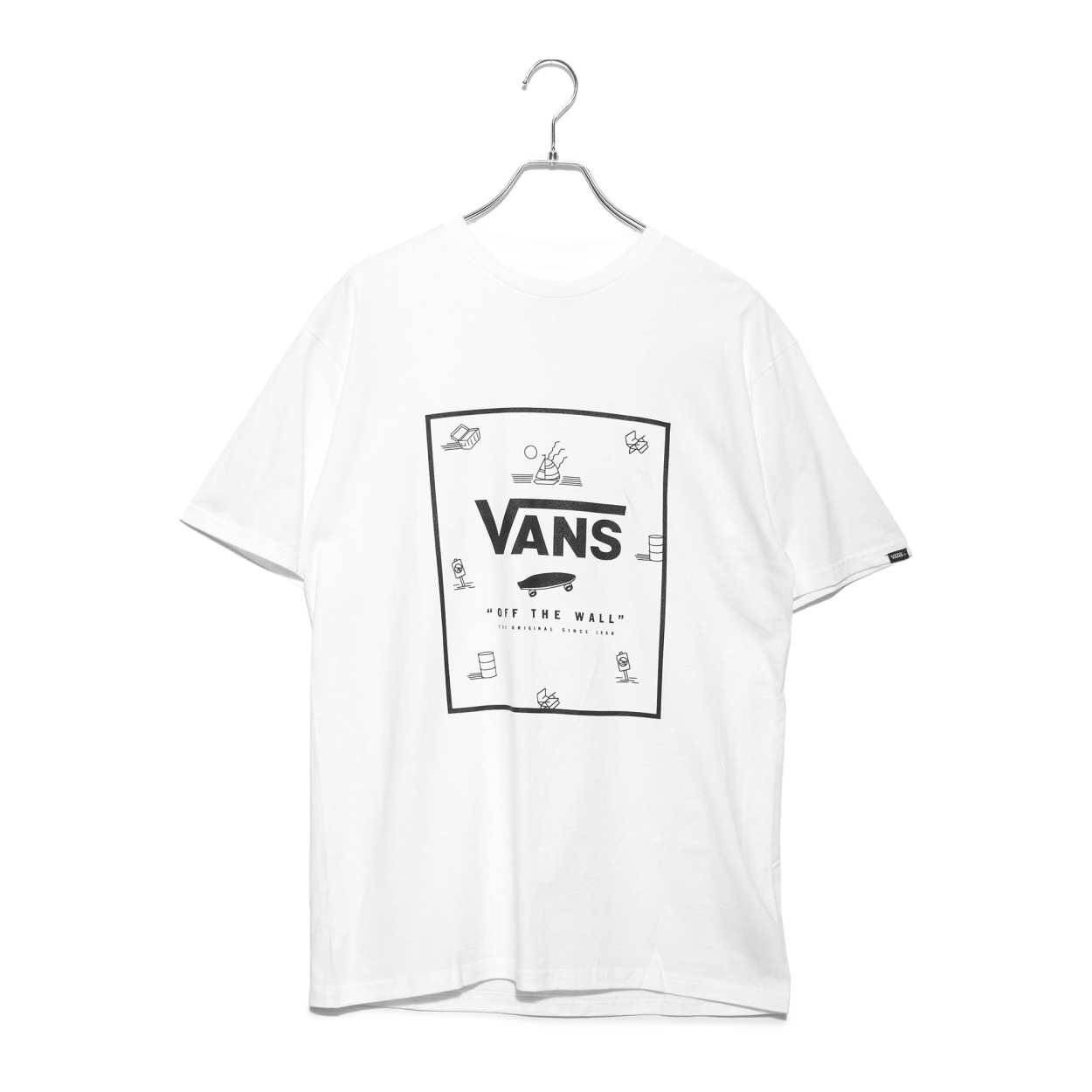 【VANS】バックグラフィック 半袖 Tシャツ ベージュ / 送料無料 VANS ヴァンズ Tシャツ 半袖 メンズ VN0A5E7YZ5 ホワイト 白