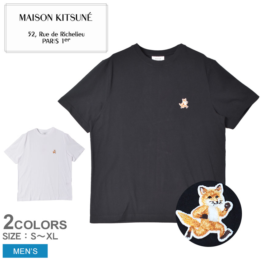 MAISON KITSUNE メゾンキツネ 半袖Tシャツ メンズ スピーディー