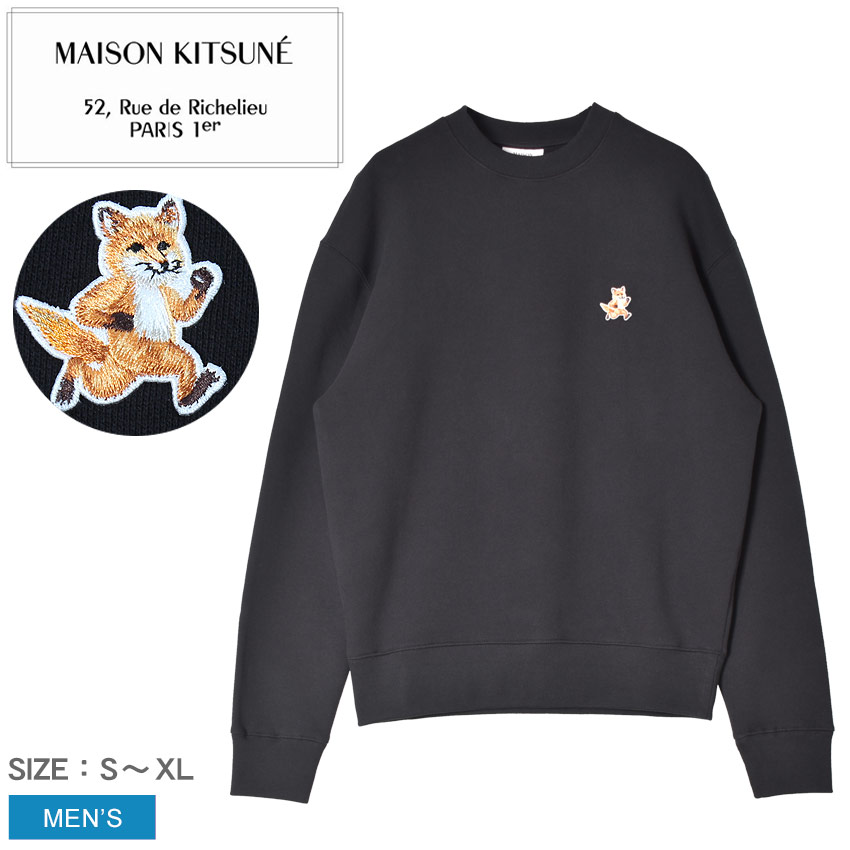 MAISON KITSUNE ＊ スウェット MAISON KITSUNE メゾン キツネ スウェット FOX HEAD PATCH