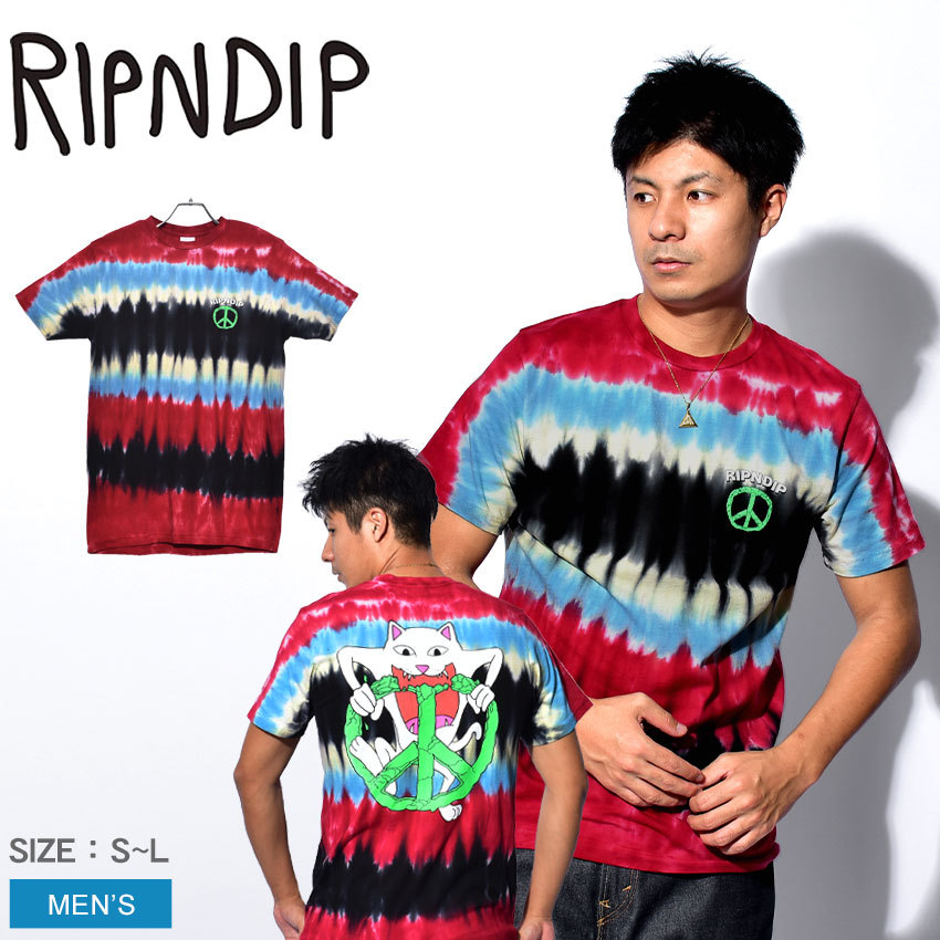 RIPNDIP 半袖 メンズ 男性用 リップンディップ PEACE NO LOVE