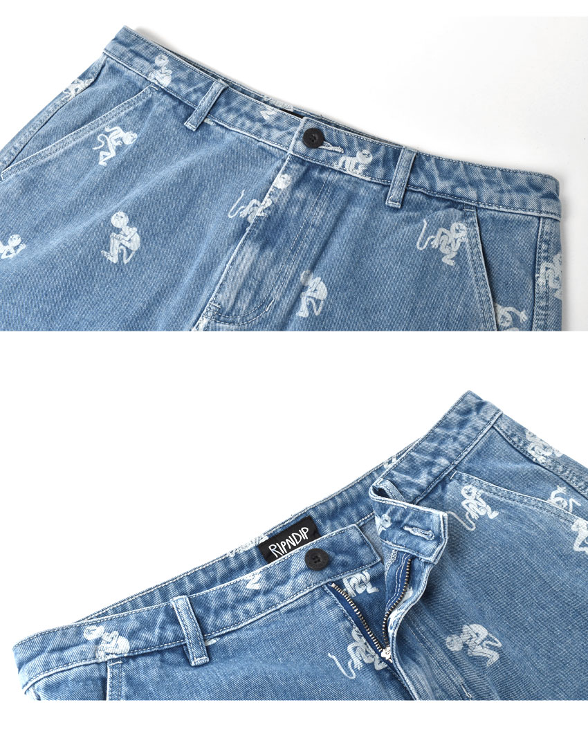 RIPNDIP（リップンディップ） パンツ メンズ DANCE PARTY DENIM SHORTS