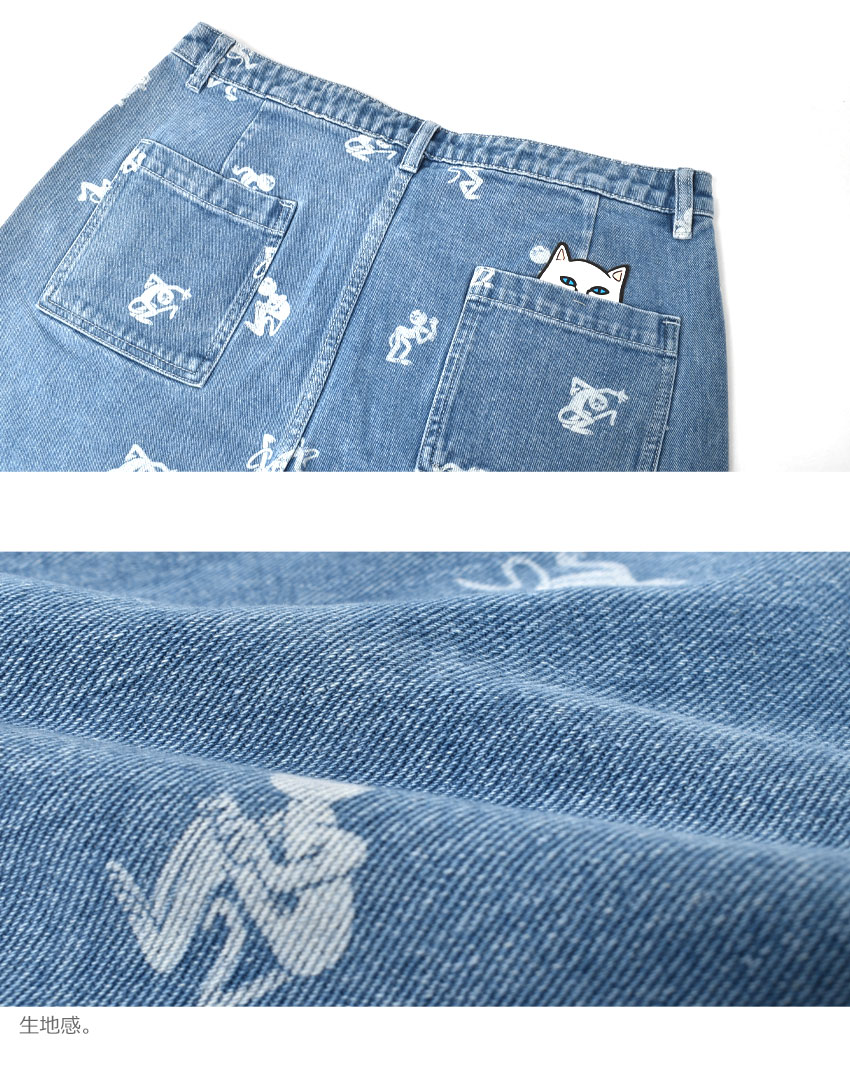 RIPNDIP(リップンディップ) パンツ メンズ DANCE PARTY DENIM SHORTS RIPNDIP(リップンディップ) パンツ メンズ DANCE PARTY DENIM SHORTS