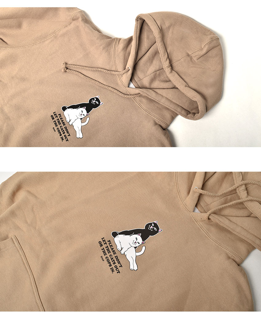 RIPNDIP 送料無料 パーカー メンズ KEEP THE CATS IN HOODIE