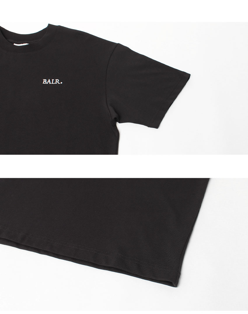 BALR ボーラー Tシャツ 半袖 クルーネック ロゴパッチ メンズ