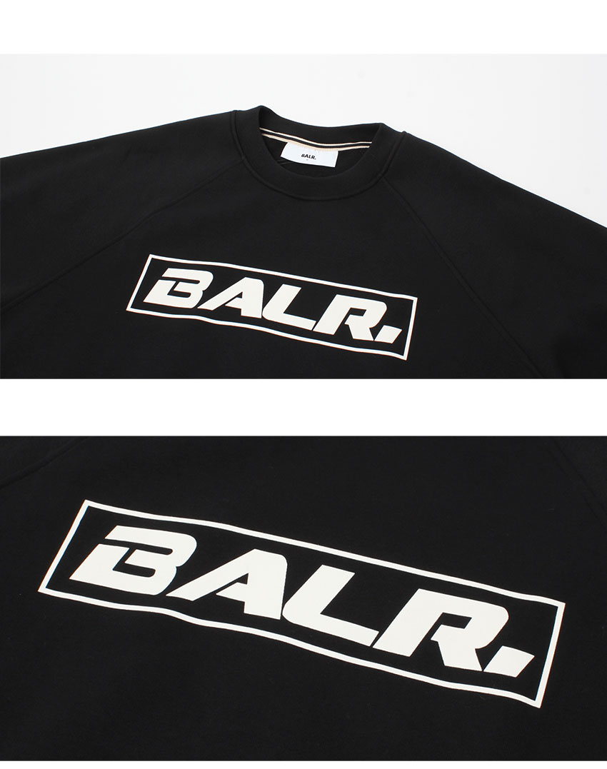 BALR. スウェット TAPED STRAIGHT CREW NECK Balr Brand Straight Crew Neck Sweatshirt | Oxygen Clothing