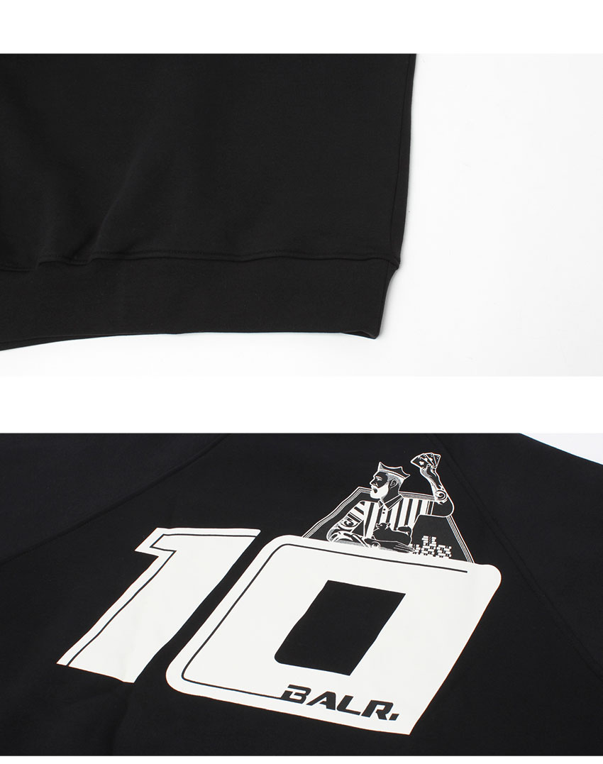 BALR. ボーラー スウェット メンズ THE CLUB BOX FIT CREWNECK