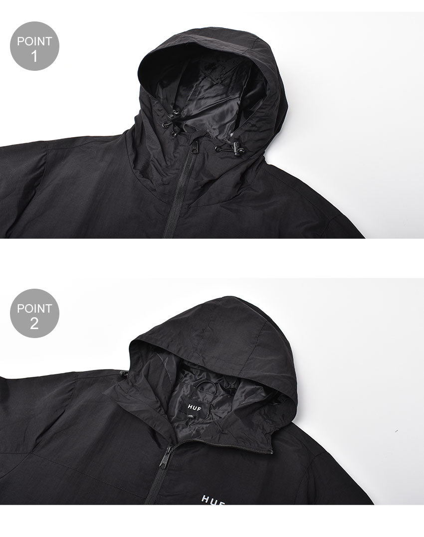 HUF（ハフ） マウンテンパーカー メンズ エッセンシャル ジップ