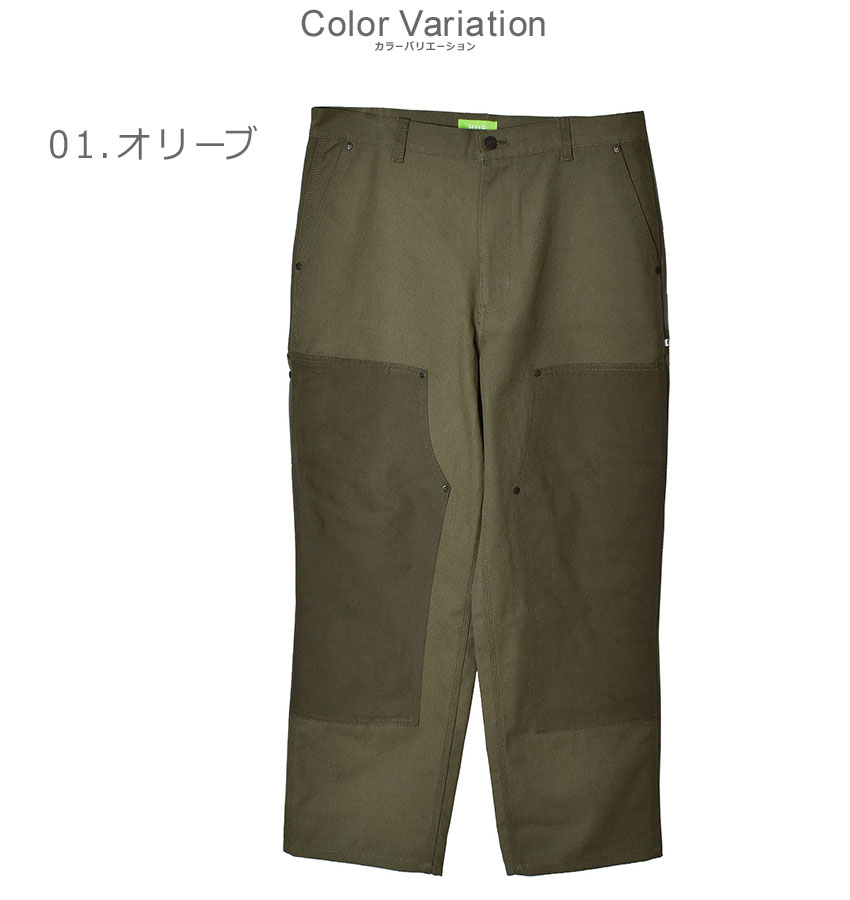 HUF 送料無料 ハフ ボトムス メンズ ギルマン ダブル ニーパンツ