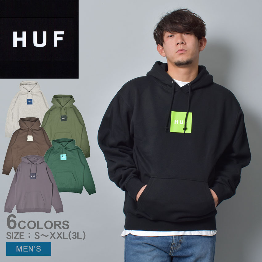 HUF ハフ パーカー メンズ PF00573 ブラック 黒 グレー ウェア