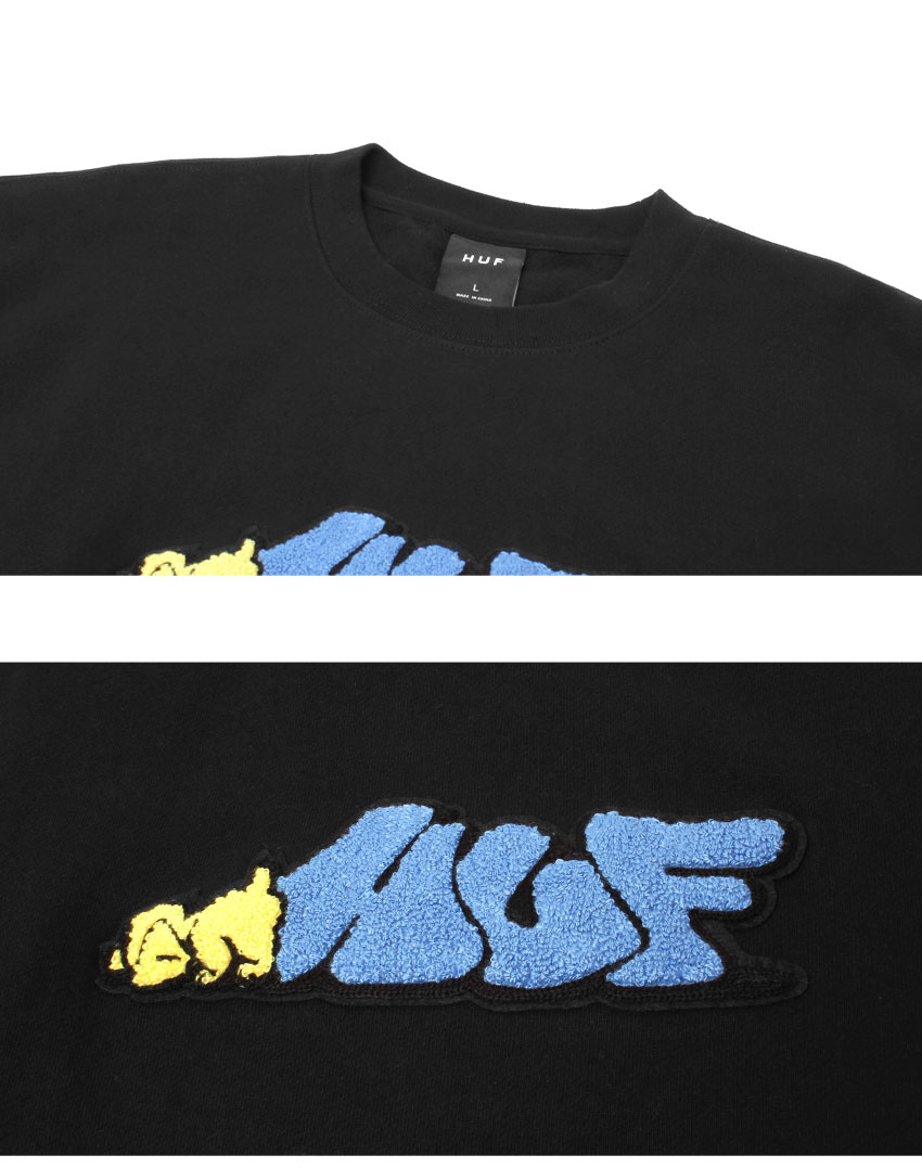【即納】HUF DOG SENSE CREWNECK スウェット ユニセックス ハフ HUF ハフ スウェット メンズ DOG SENSE CREWNECK PF00715
