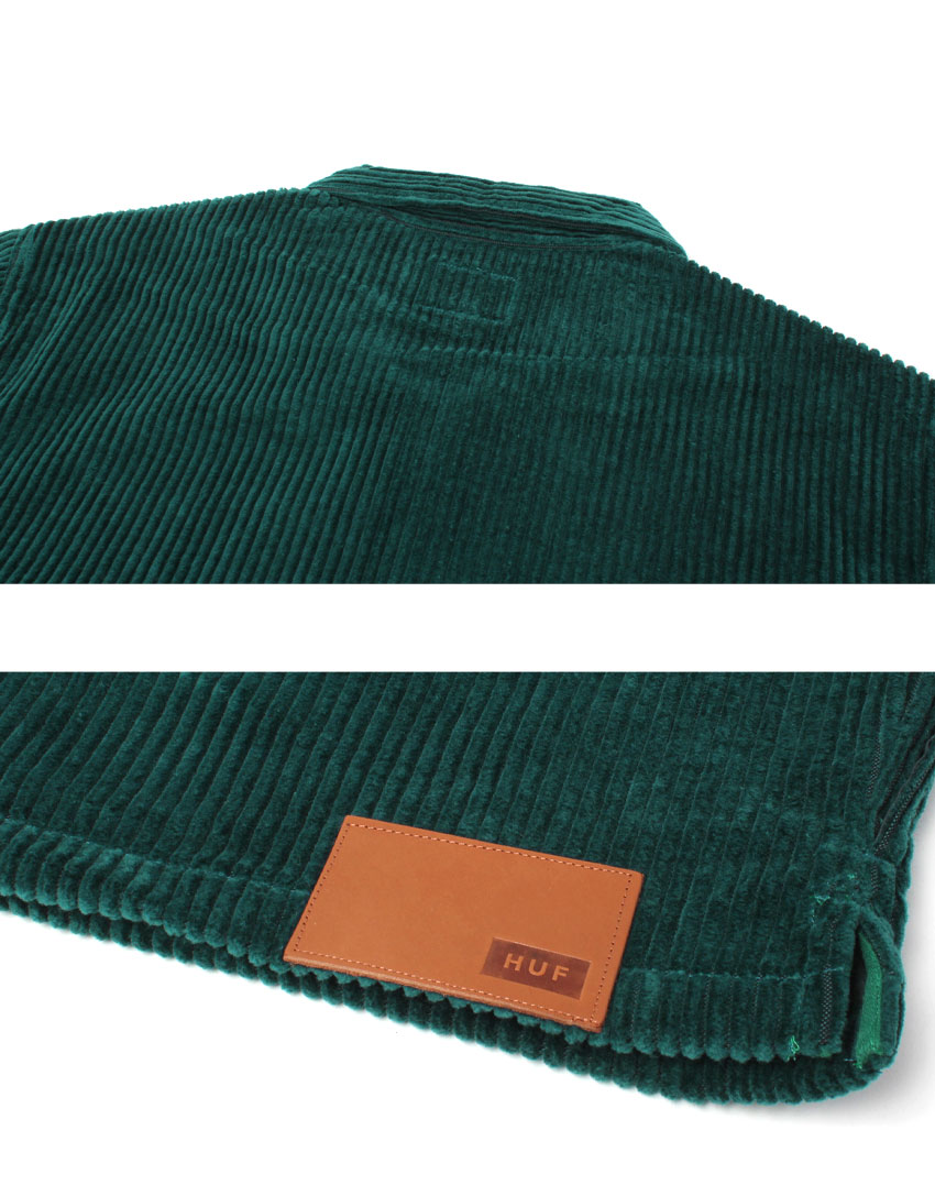 HUF（ハフ） ジャケット メンズ HUF BU00220 ホワイト 白 グリーン 緑