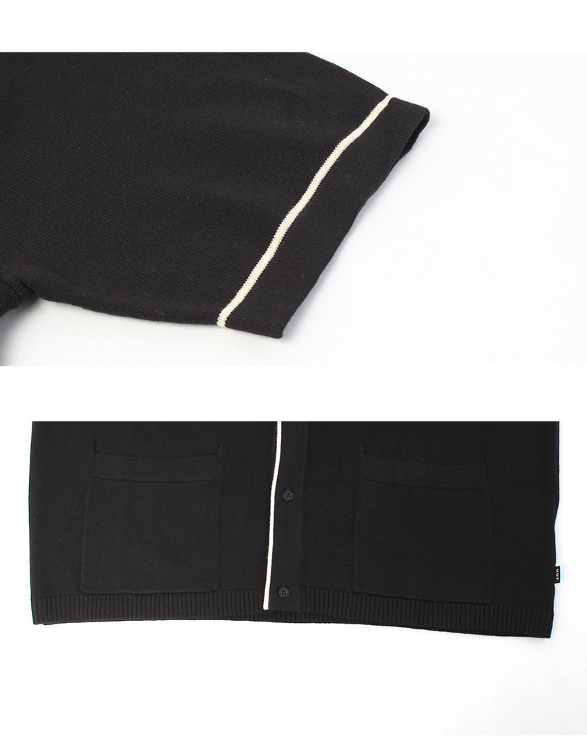 HUF カーディガン HUF ハフ 半袖カーディガン メンズ ICARUS S／S KNIT TOP