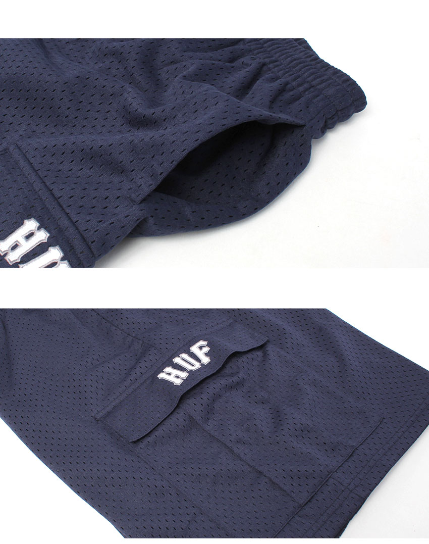 HUF（ハフ） ハーフパンツ メンズ HUF PT00345 ホワイト 白 ネイビー 