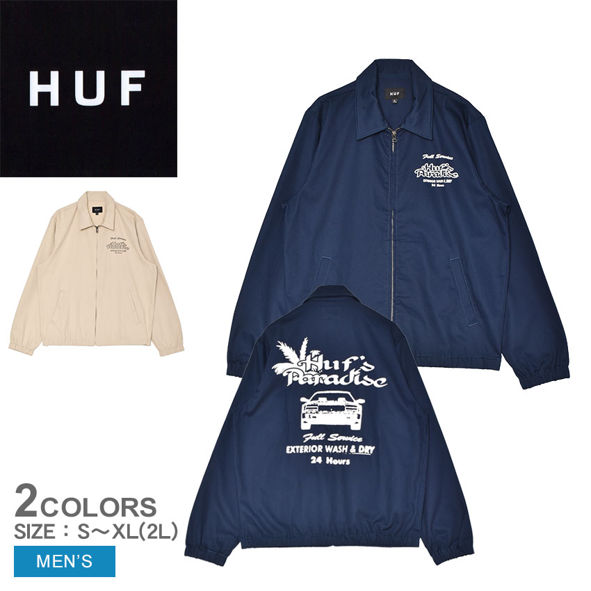 HUF（ハフ） ジャケット メンズ HUF JK00464 ベージュ ネイビー 紺