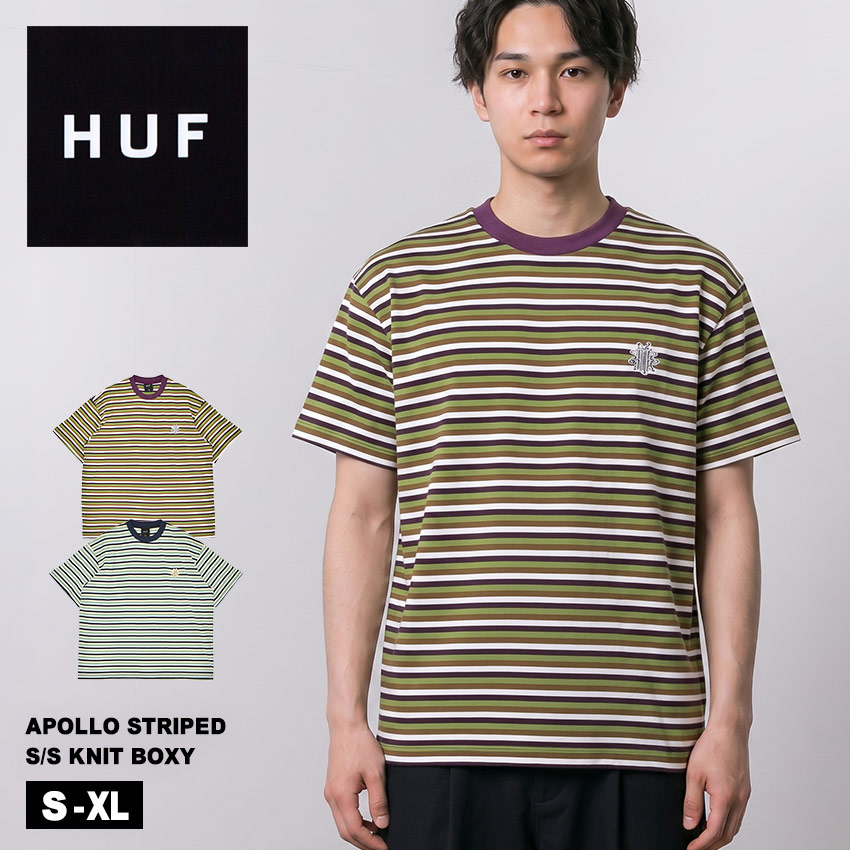 HUF（ハフ） （ネコポス配送） 半袖Tシャツ メンズ APOLLO STRIPED S