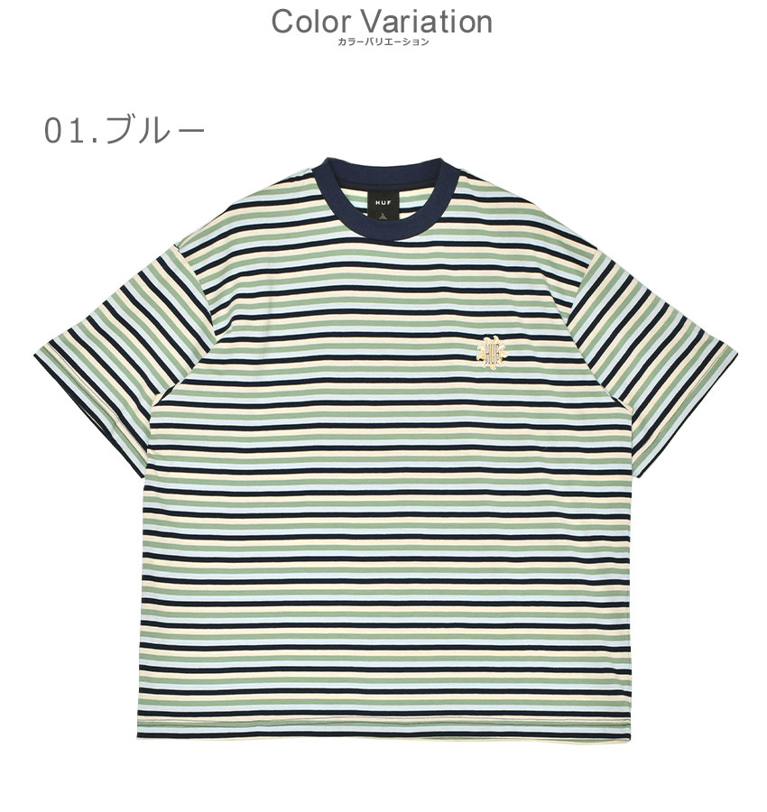HUF（ハフ） （ネコポス配送） 半袖Tシャツ メンズ APOLLO STRIPED S