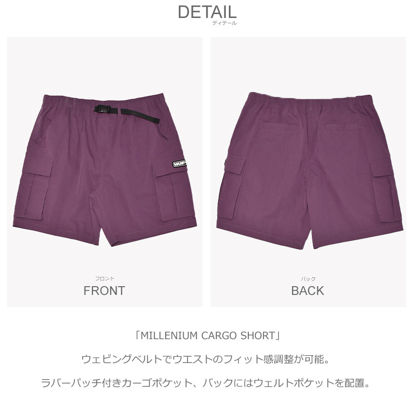 HUF（ハフ） ハーフパンツ メンズ MILLENIUM CARGO SHORT HUF PT00355