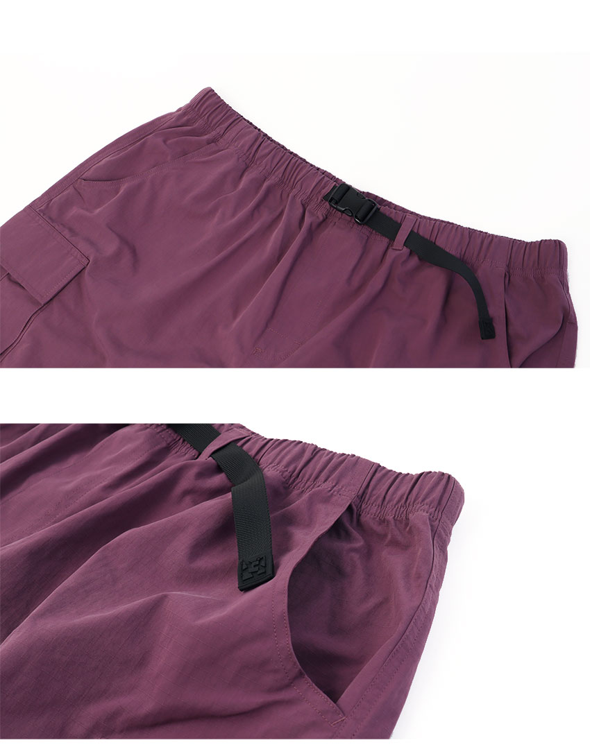 HUF（ハフ） ハーフパンツ メンズ HUF PT00355 パープル 紫 ブラウン
