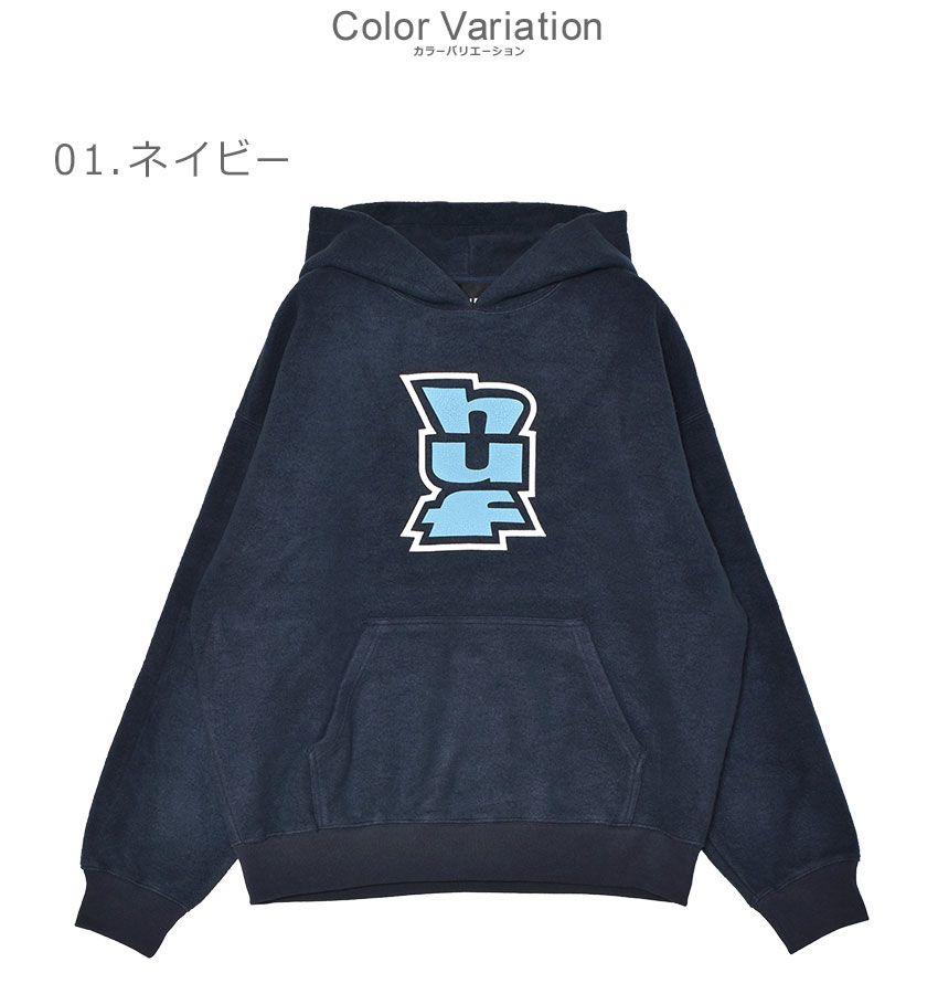 HUF パーカー スウェット フーディー 紺 ネイビー L ユニセックス HUF 