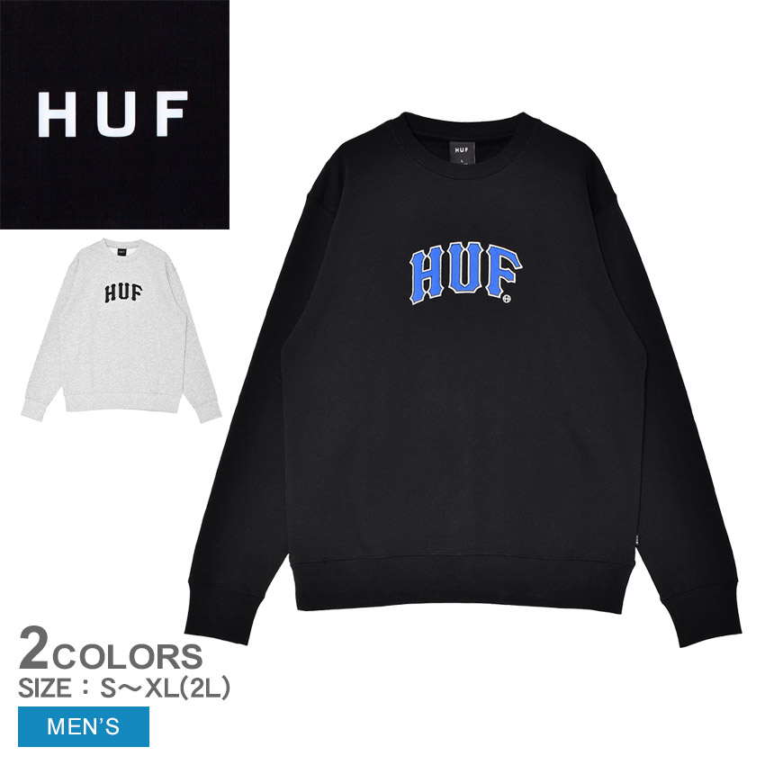 HUF（ハフ） スウェット メンズ ARCH APPLIQUE CREWNECK HUF PF00766