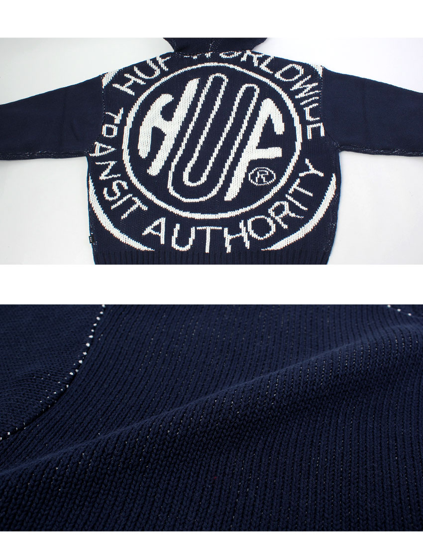 HUF（ハフ） ニットパーカー メンズ レディース HUF KN00560 ホワイト