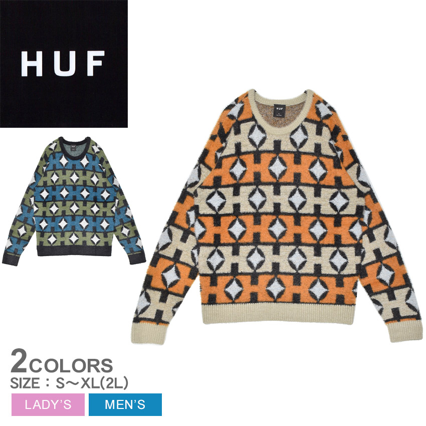 HUF（ハフ） セーター メンズ レディース SPACE AGE CREWNECK SWEATER