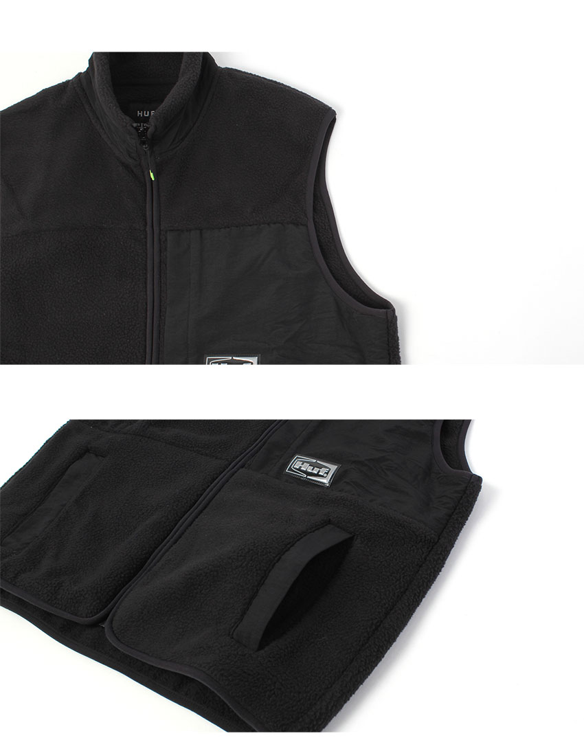 HUF（ハフ） ボアベスト メンズ SONOMA HIGH PILE VEST HUF JK00444