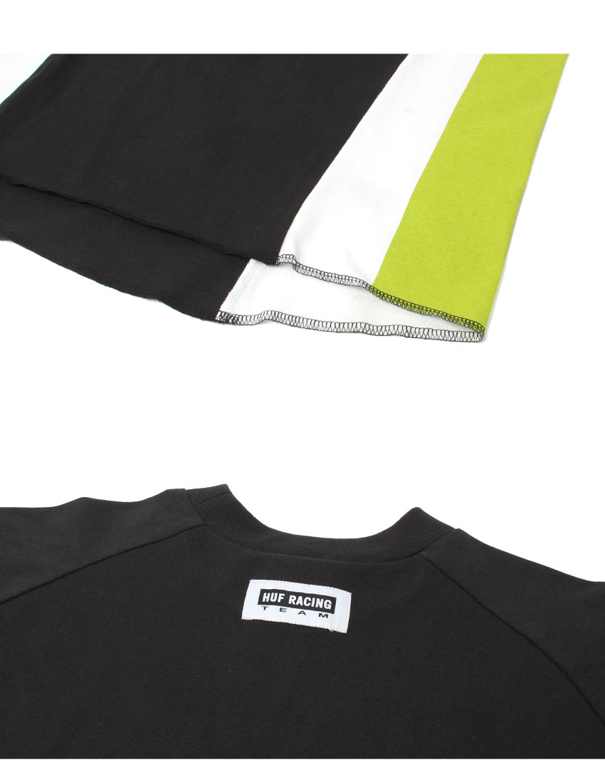 HUF（ハフ） 長袖Tシャツ メンズ HUF KN00525 ブラック グリーン 緑 