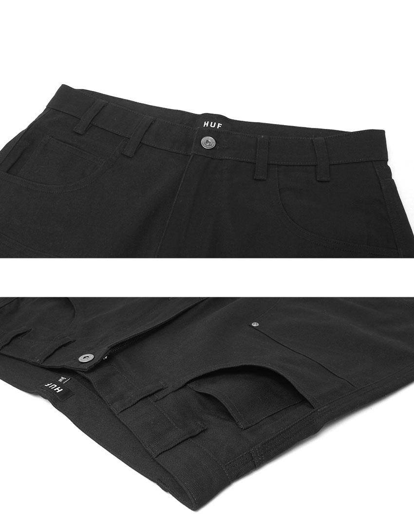 ※値下げ可能※HUF ハーフパンツ WASHED BLACK 23753135-1.jpg