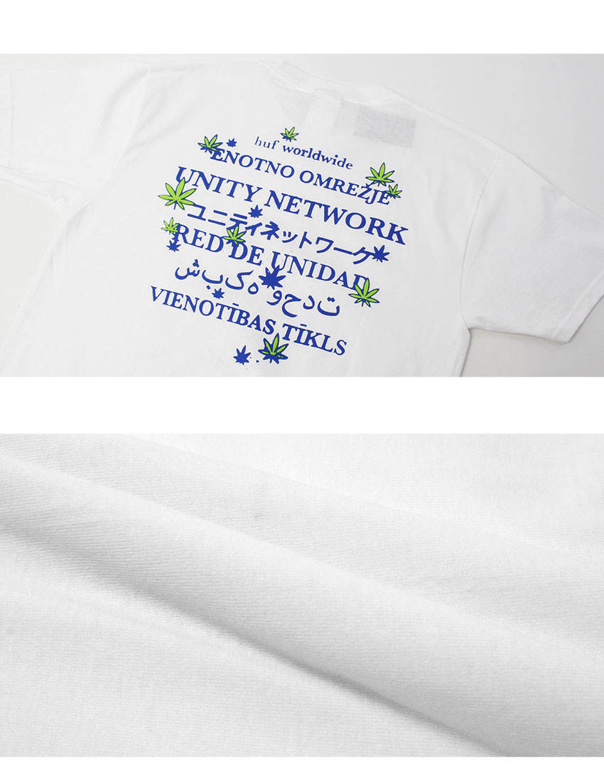 HUF（ハフ） 半袖Tシャツ メンズ UNITY NETWORK S／S TEE HUF TS02416