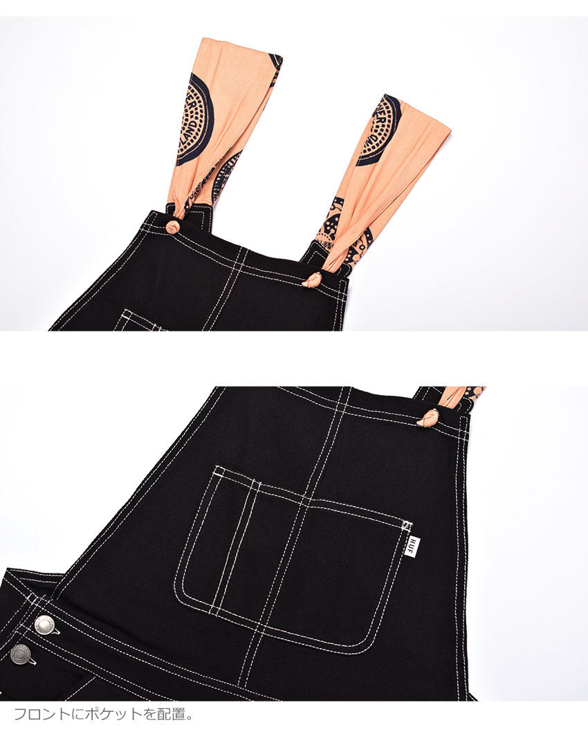 HUF（ハフ） オーバーオール レディース LTWEIGHT HANDKERCHIEF