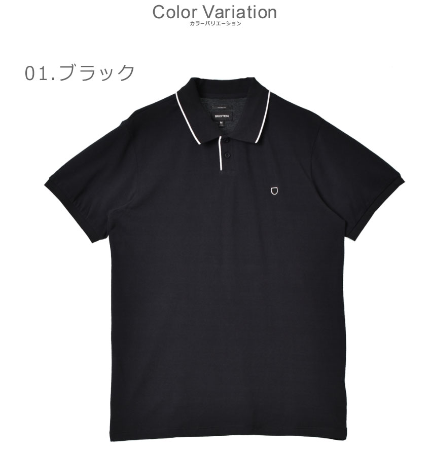 BRIXTON（ブリクストン） 半袖ポロシャツ メンズ PROPER S/S POLO KNIT