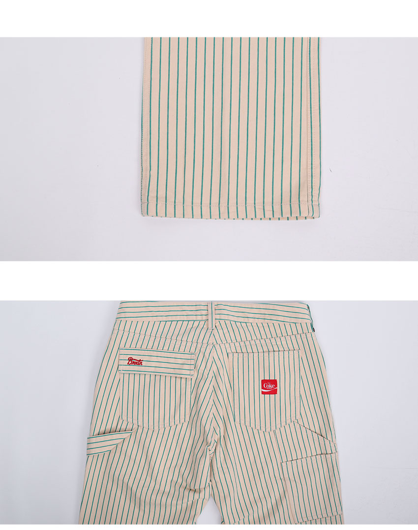 brixton コカコーラ ペインターパンツ ヒッコリーパンツ BRIXTON（ブリクストン） パンツ メンズ COCA-COLA CARPENTER PANT