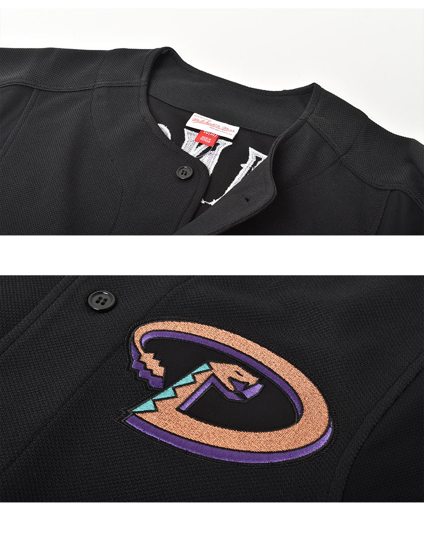 ★タグ付き未使用★USA★メジャー★ダイヤモンドバックス★ミッチェルアンドネス製 Mitchell&Ness 送料無料 ミッチェルアンドネス ゲームシャツ