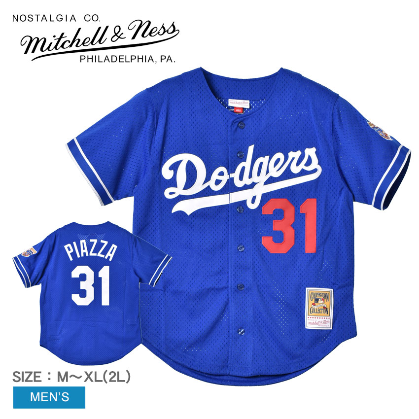 送料無料 ミッチェルアンドネス ユニフォーム メンズ MITCHELL ＆ NESS ABBF3103-LAD97MPIROYA ブルー 青 レッド  赤 ウエア トップス ロゴ