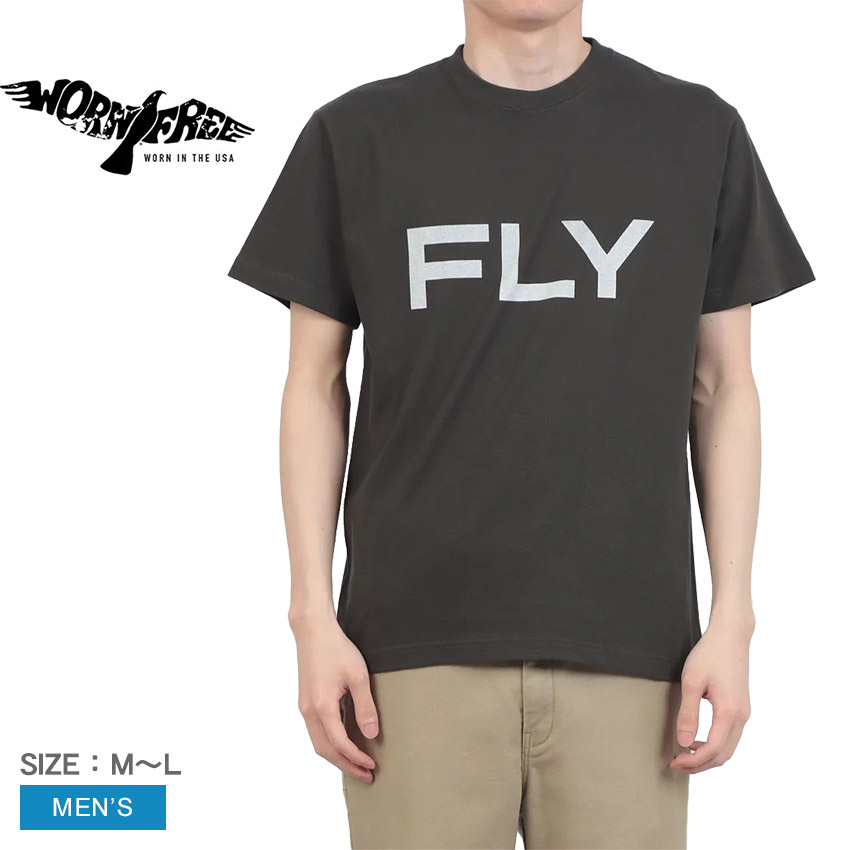 WORN FREE ウォーンフリー 半袖Tシャツ メンズ JOHN LENNON FLY WORN