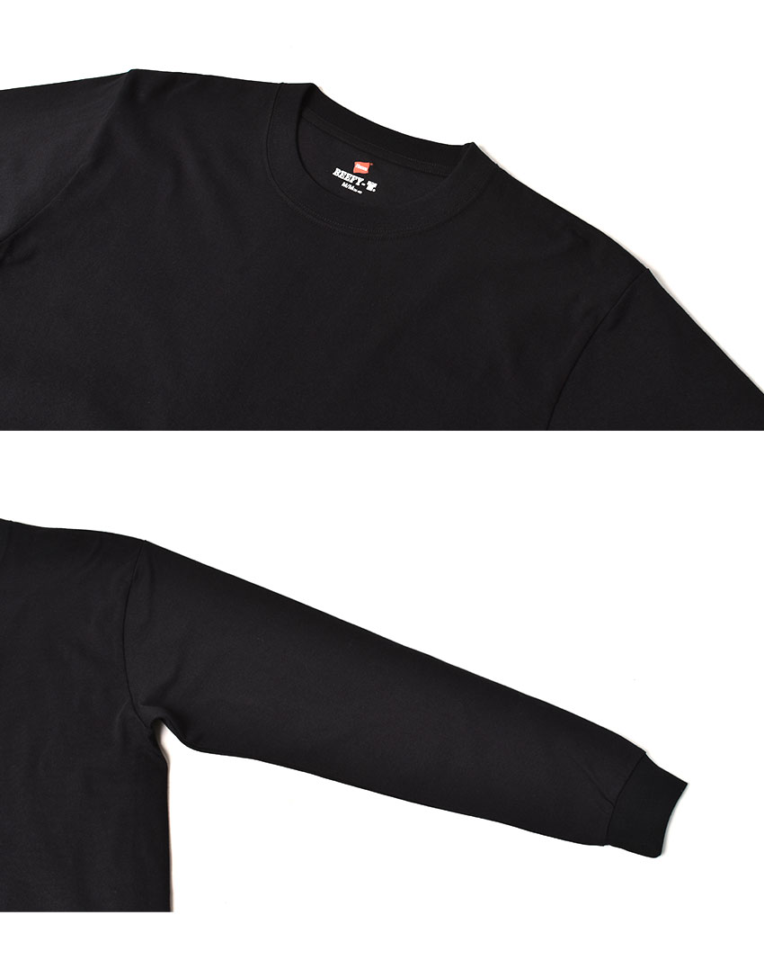 Hanes（ヘインズ） 長袖Tシャツ メンズ BEEFY ロングスリーブ Tシャツ