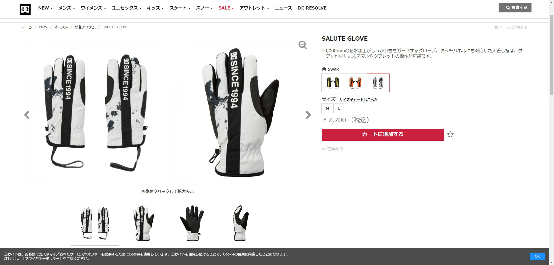 DC SHOES（ディーシーシューズ） DCシューズ グローブ メンズ SALUTE