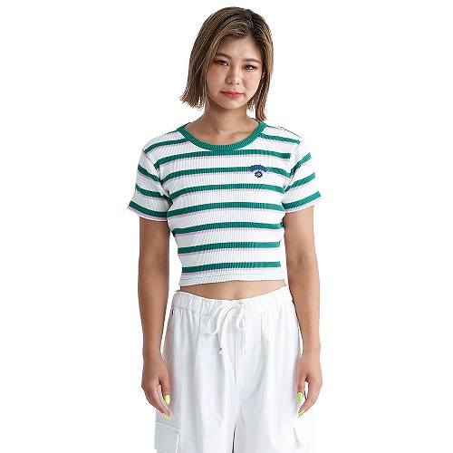 （ゆうパケット可） DCシューズ 半袖Tシャツ レディース 24 WS TELECO CROPPED...