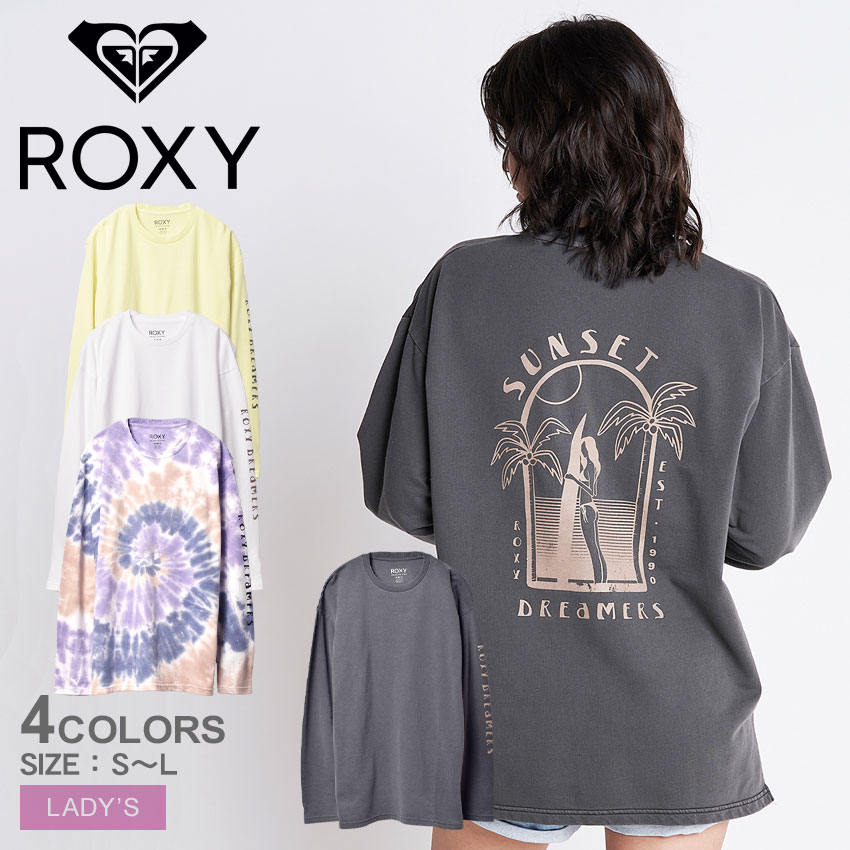 送料無料 ロキシー 長袖Tシャツ レディース SUNSET DREAMERS L/S