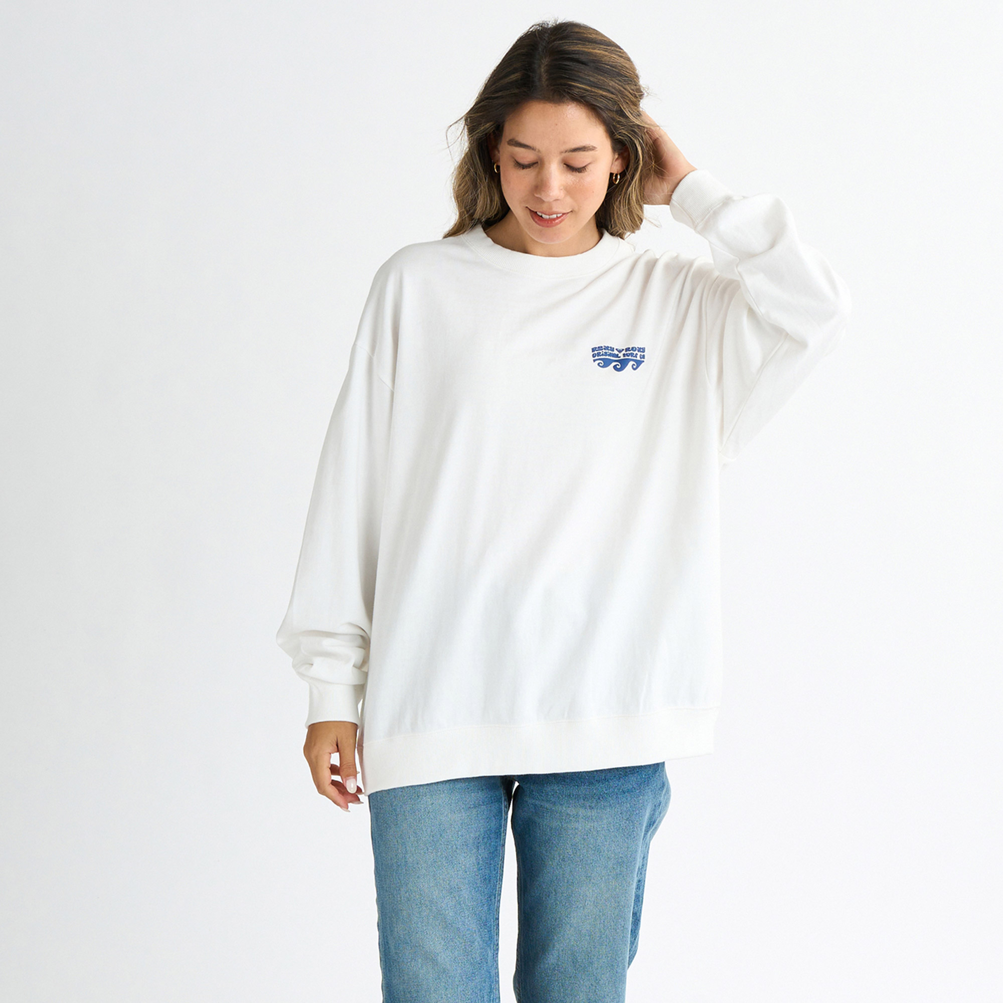 ロキシー 長袖Tシャツ レディース FIRST DAY ROXY RLT251096 グレー ホワイト 白 ブラック 黒 オレンジ トップス ウエア ロンT S ROXY ロキシー 長袖Tシャツ レディース FIRST DAY RLT251096