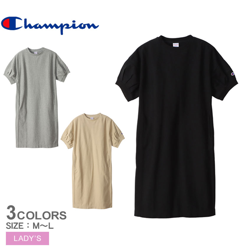 ビューティアンドユース　champion コラボ　リバースウィーブワンピース BEAUTY&YOUTH別注ChampionリバースウィーブラTシャツワンピース