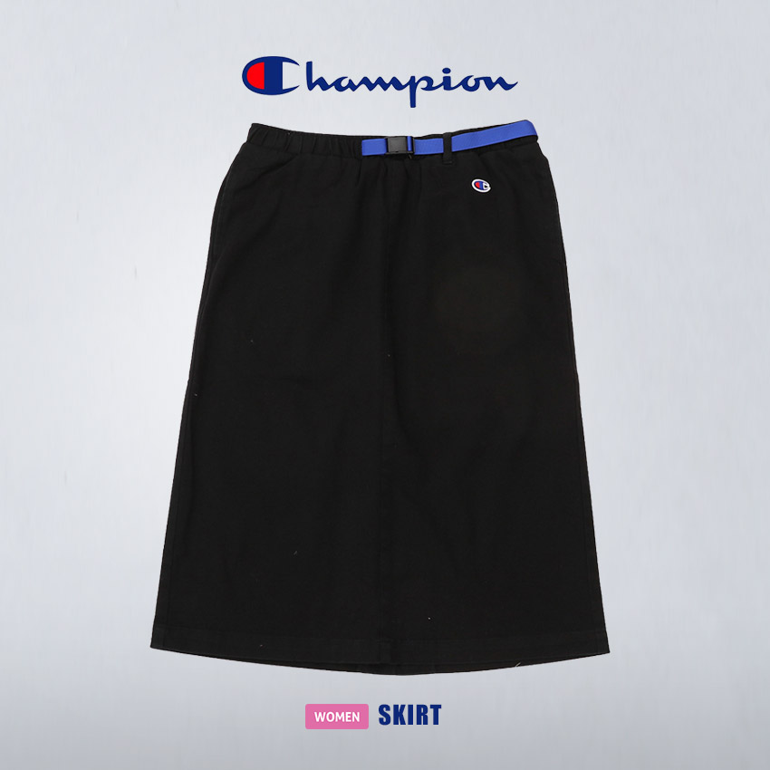 SALE チャンピオン スカート レディース スカート CHAMPION CW-W203 黒 ボトム...