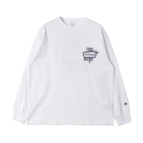 【ストロベリーキャンドル】Lija ホワイト 長袖 Tシャツ M ROCK ONロングTシャツ 爆烈爛漫娘 RMLT-329 和柄 和風 エフ商会