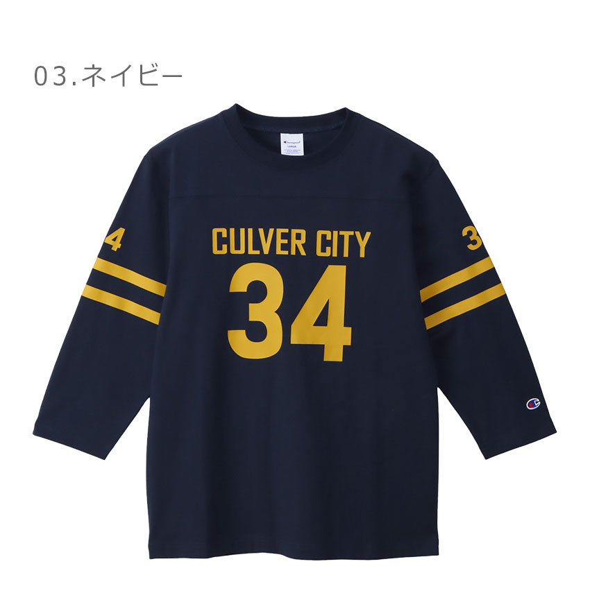 Champion（チャンピオン） Tシャツ メンズ 3／4 スリーブフットボールT