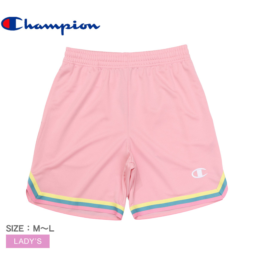 on ショートパンツ M テニスウェア ホワイト/ブラック/ピンク Champion（チャンピオン） ショートパンツ レディース ショーツ