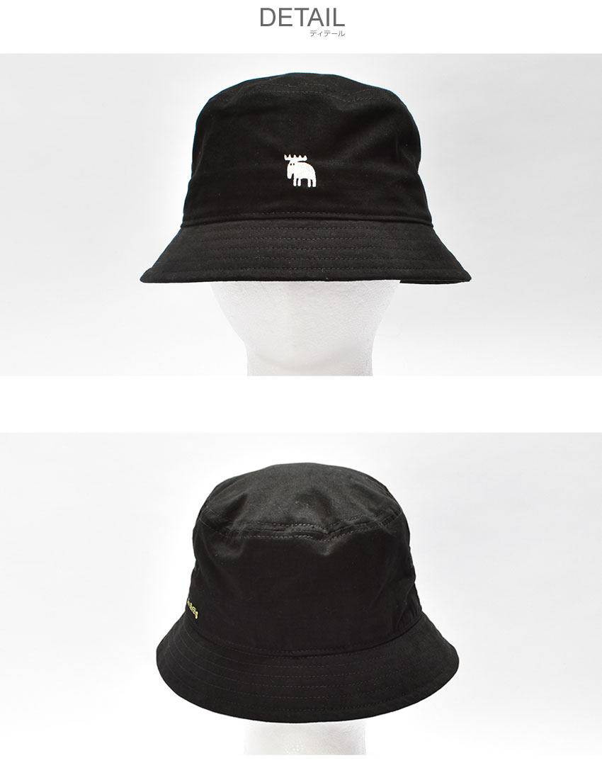 希少【新品未開封】マイヘア 　　　　　　　【激レア】刺繍バケットハット ブラック Champion（チャンピオン） モズ バケットハット メンズ レディース