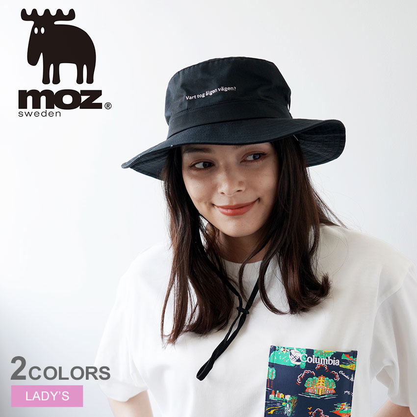 モユル★moyuru★バケットハット★ブラック ★アシンメトリー★フリーサイズ moz（モズ） バケットハット メンズ レディース エコベンチレーション