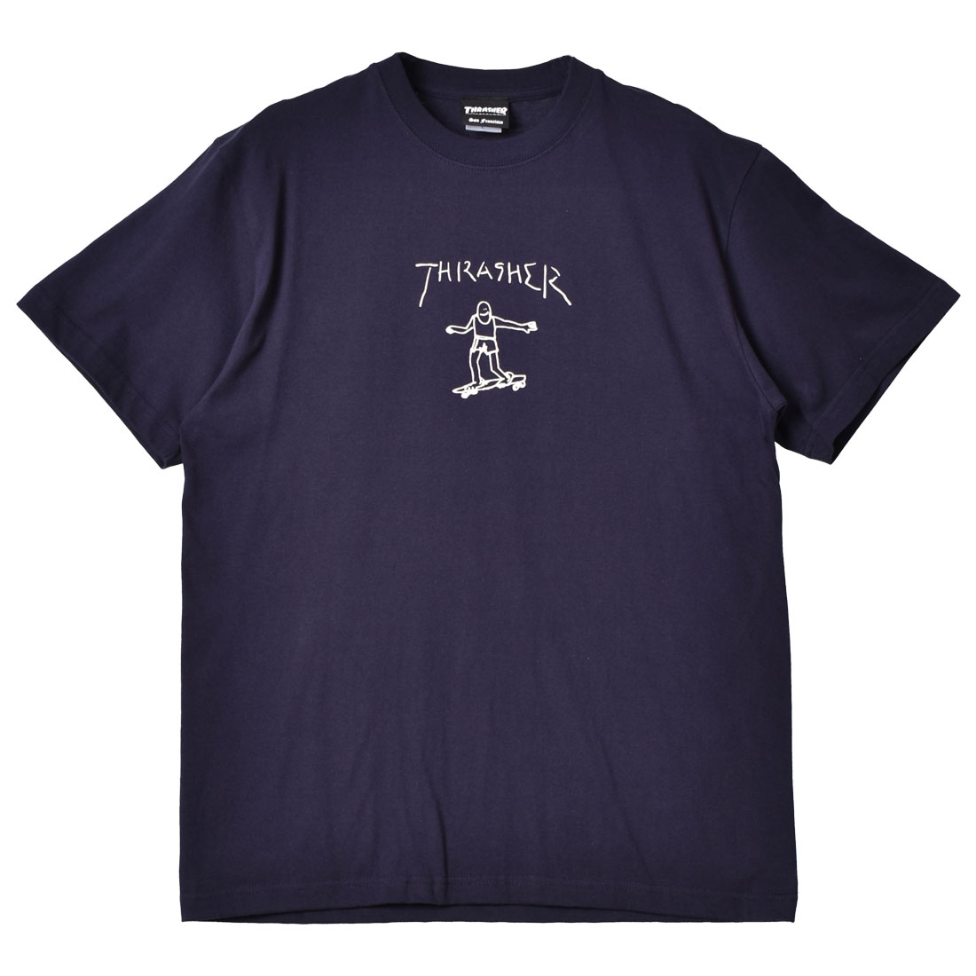 ゆうパケット送料無料） スラッシャー Tシャツ メンズ ゴンズ アート 半袖 Tシャツ THRASHER TH8128 ホワイト 白 ブラック 黒  ネイビー 紺 トップス : 2437-0006 : Z-CRAFT ヤフーショッピング店 - 通販 - Yahoo!ショッピング