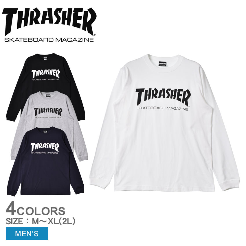 THRASHER（スラッシャー） Tシャツ メンズ マグ ロゴ ロングスリーブ T